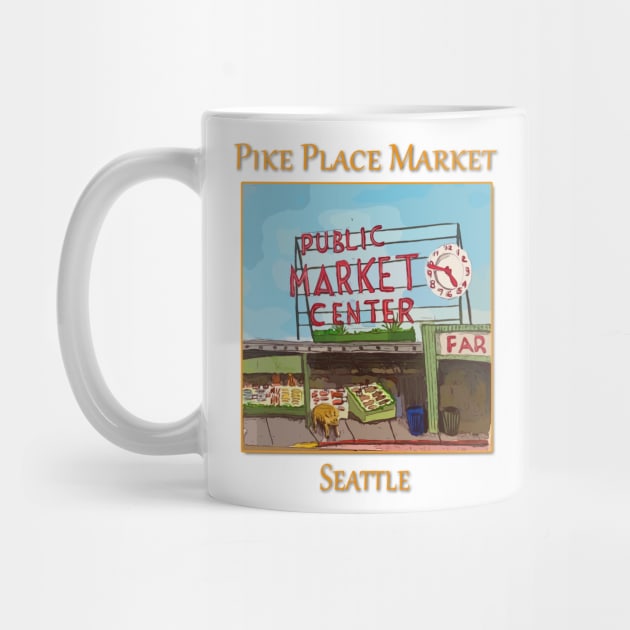 Pike Place Market Seattle by WelshDesigns